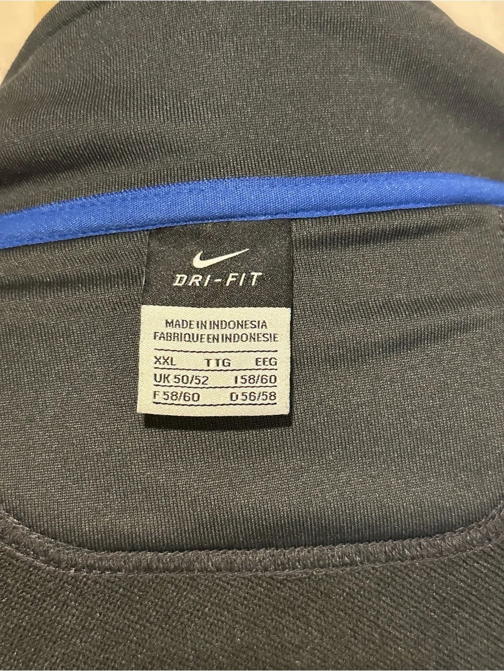 Nike Men’s Gray Full-Zip Jacket with Blue Trim and UD logo - Picture 3 of 7